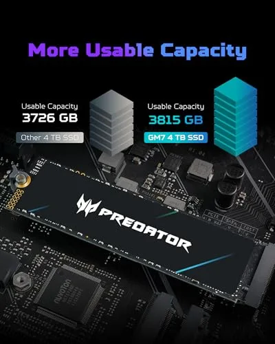 Acer Predator GM7 2 To SSD NVMe - vue 8