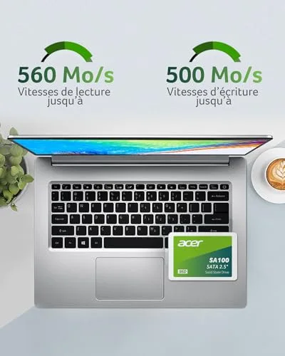 Acer SA100 960 Go SSD SATA 3 - vue 4