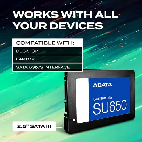 ADATA ASU650SS-512GT-R 512 Go SSD 2.5" - vue 4
