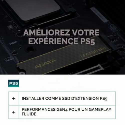 ADATA LEGEND 860 1 To SSD PCIe 4.0 - vue 6
