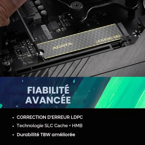 ADATA LEGEND 860 2 To SSD M.2 PCIe 4.0 - vue 8
