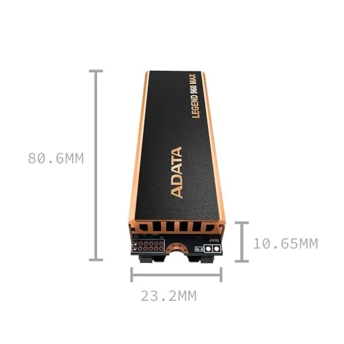 ADATA LEGEND 960 MAX 2 To SSD PCIe 4.0 - vue 2