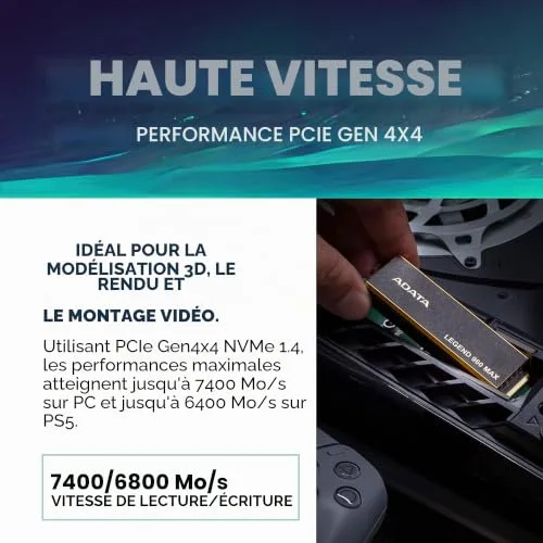 Adata LEGEND 960 MAX 4 TB SSD - vue 4
