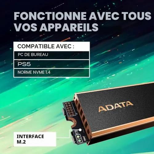 Adata LEGEND 960 MAX 4 TB SSD - vue 5