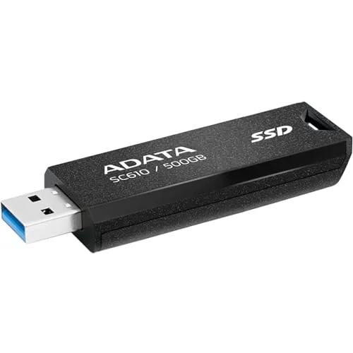 ADATA SC610 500 Go SSD Externe Noir - vue 3