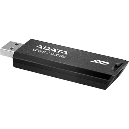 ADATA SC610 500 Go SSD Externe Noir - vue 4