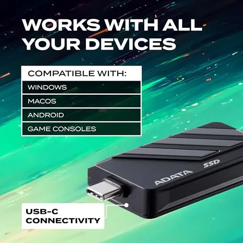 ADATA SC735 2TB SSD Externe USB-C - vue 4