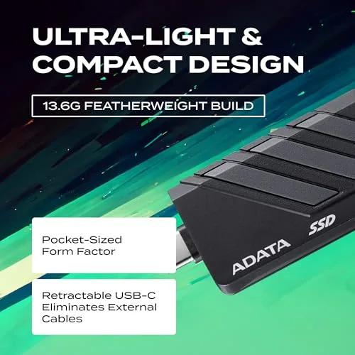 ADATA SC735 2TB SSD Externe USB-C - vue 7