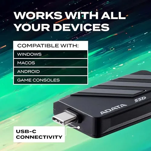 ADATA SC735 2TB SSD Externe USB-C - vue 4