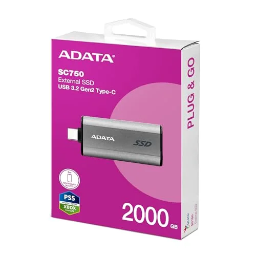 ADATA SC750 2 To SSD Externe - vue 5