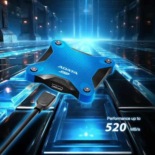 ADATA SD620 1 To SSD Externe Bleu - vue 9