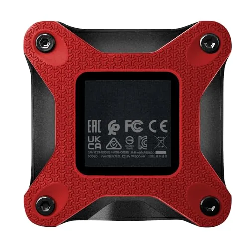 ADATA SD620 1TB SSD Externe Rouge - vue 2