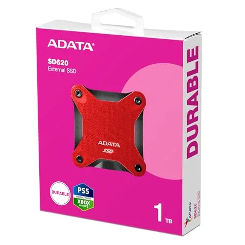 ADATA SD620 1TB SSD Externe Rouge - vue 6