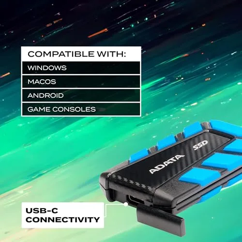 ADATA SD820 2TB SSD Externe USB-C - vue 4