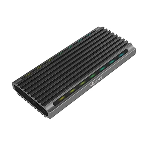 AISENS ASM2-RGB011GR boîtier SSD M.2 SATA/NVMe USB 3.2 Gen2