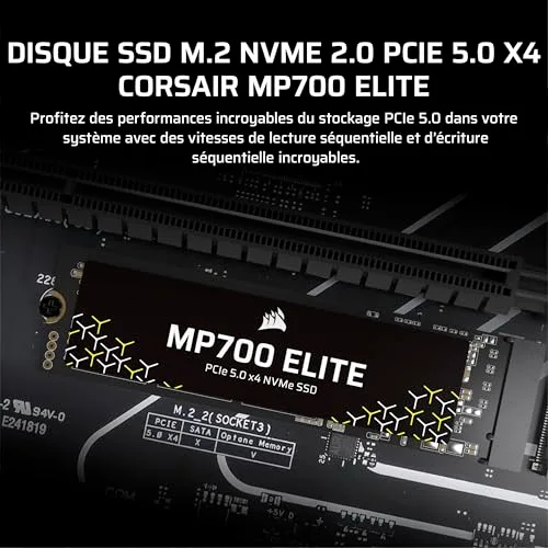 Corsair Elite MP700 SSD 2 To PCIe 5.0 - vue 2