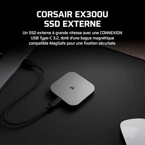 Corsair EX300U 4TB SSD Externe MagSafe - vue 2