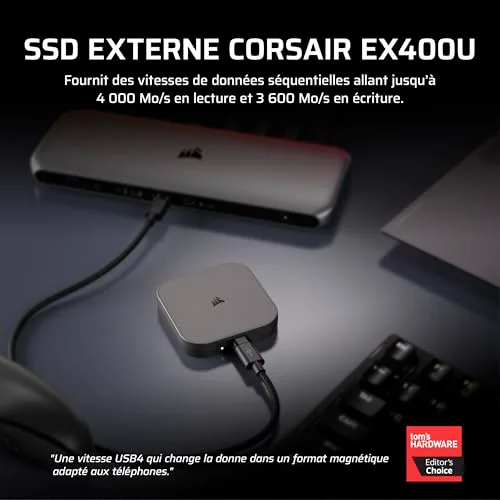 Corsair EX400U 2 To USB4 - vue 2