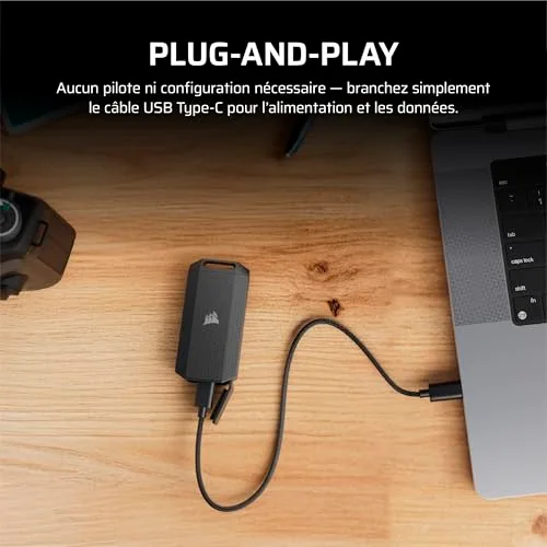 Corsair EX400U Survivor 2TB SSD Externe USB4 - vue 5
