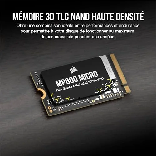 Corsair MP600 MICRO 1TB M.2 2242 - vue 5