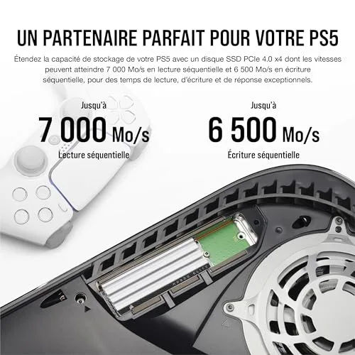 Corsair SSD MP600 Elite PS5 1To Gen4 - vue 2