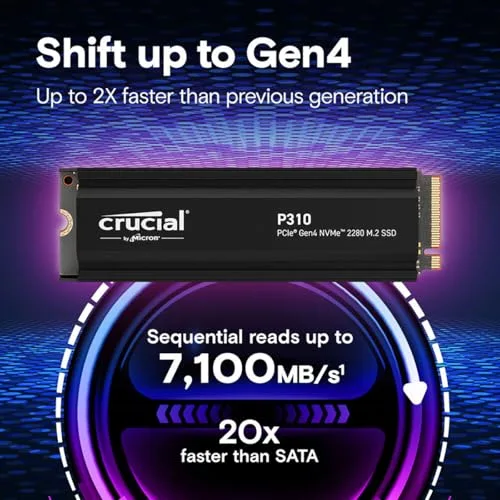Crucial P310 4TB SSD M.2 PCIe 4.0 - vue 8