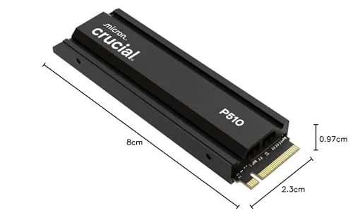 Crucial P510 1TB PCIe 5.0 SSD - vue 8