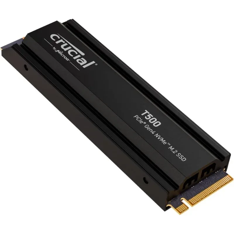 Crucial T500 1 To PCIe 4.0 NVMe M.2 avec dissipateur
