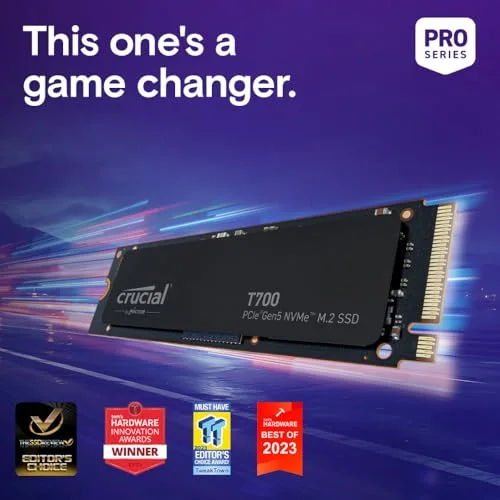 Crucial T700 1 To PCIe Gen5 - vue 5