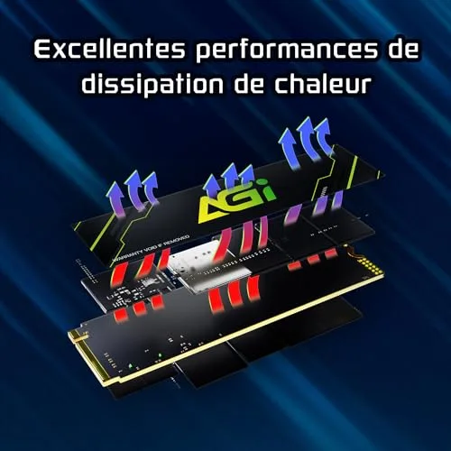 Disque Dur AGI Gear AGI2T0GIMAI298 2TB SSD - vue 4