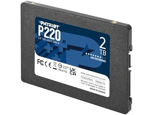 Disque Dur Patriot P220 2TB SSD 2.5" SATA III - vue 4