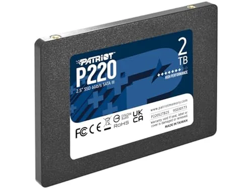 Disque Dur Patriot P220 2TB SSD 2.5" SATA III - vue 5