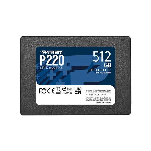 Disque Dur Patriot P220 512GB SSD 2.5" SATA