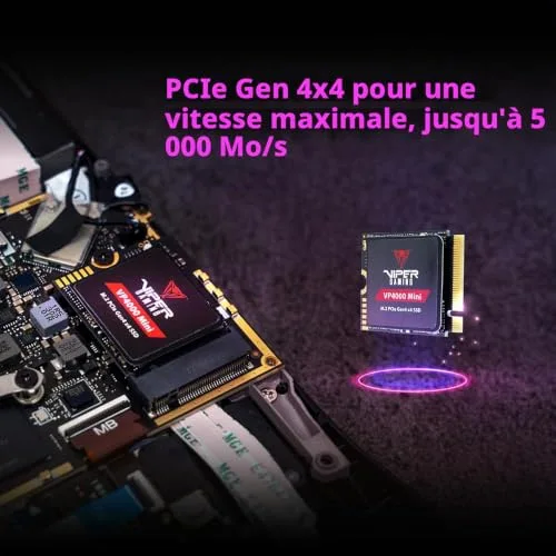 Disque dur SSD interne PATRIOT Viper VP400 Mini 1 To - vue 7