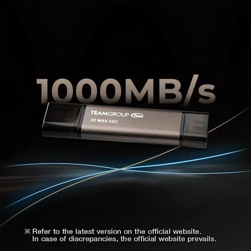 Disque Dur Team Group X2 MAX DRIVE 1TB SSD - vue 4