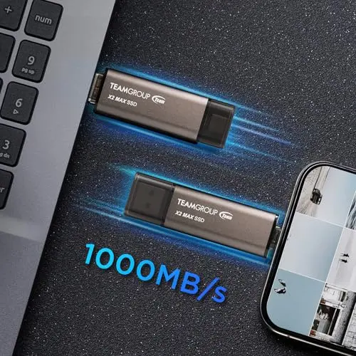 Disque Dur Team Group X2 MAX DRIVE 1TB SSD - vue 5