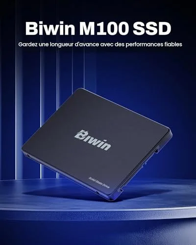 Disque SSD Biwin M100 1 To SATA3 - vue 2