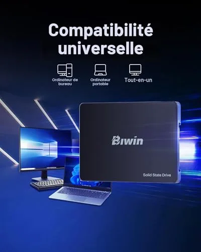 Disque SSD Biwin M100 1 To SATA3 - vue 6