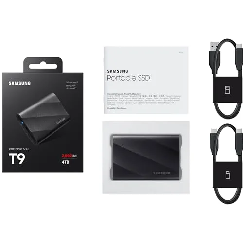 Disque SSD Externe Samsung T9 2 To - vue 5
