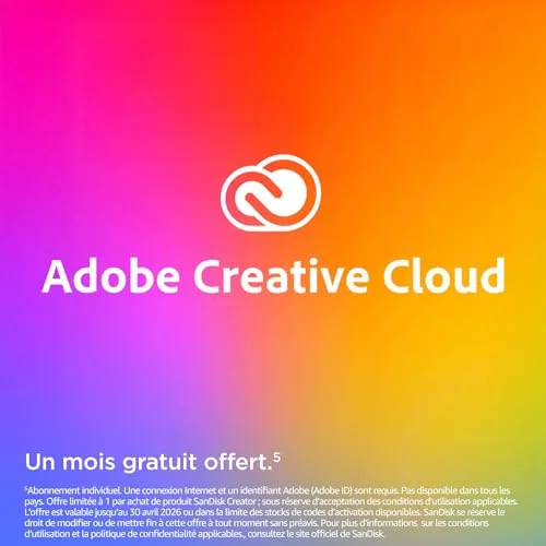 Disque SSD externe SanDisk Creator Pro 1 To Bleu - vue 6