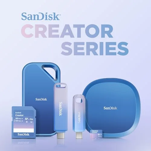 Disque SSD externe SanDisk Creator Pro 1 To Bleu - vue 7
