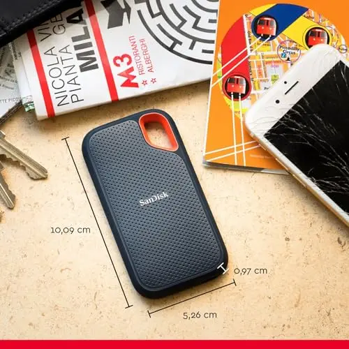 Disque SSD Externe SanDisk Extreme 500Go Noir - vue 3