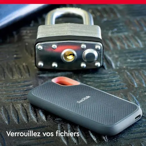 Disque SSD Externe SanDisk Extreme 500Go Noir - vue 5