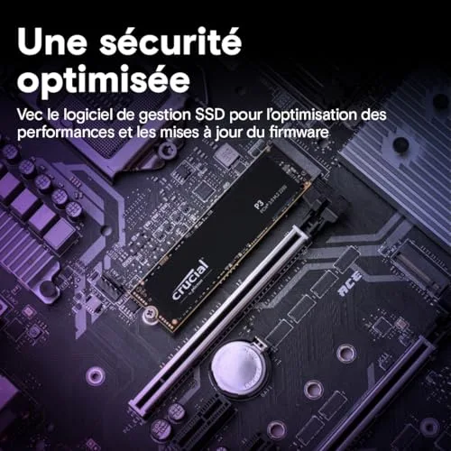 Disque SSD interne Crucial P3 M.2 NVMe 500 Go - vue 5