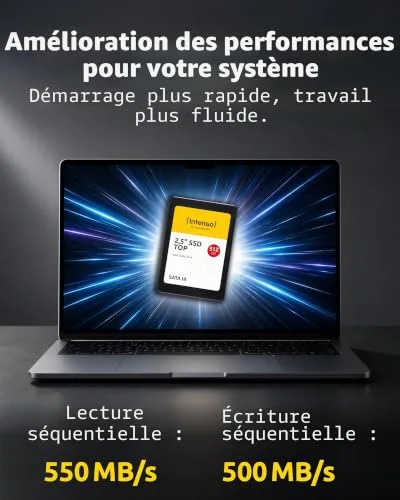 Disque SSD Interne Intenso Top Performance 512 Go - vue 2