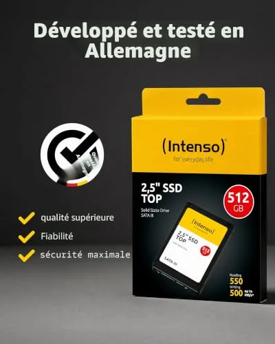 Disque SSD Interne Intenso Top Performance 512 Go - vue 7
