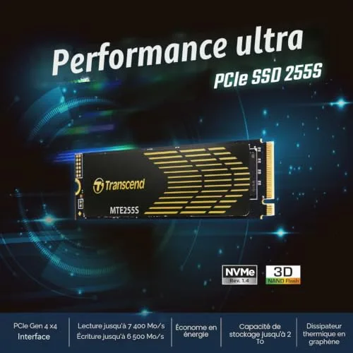 Disque SSD Transcend MTE255S 1TB - vue 3