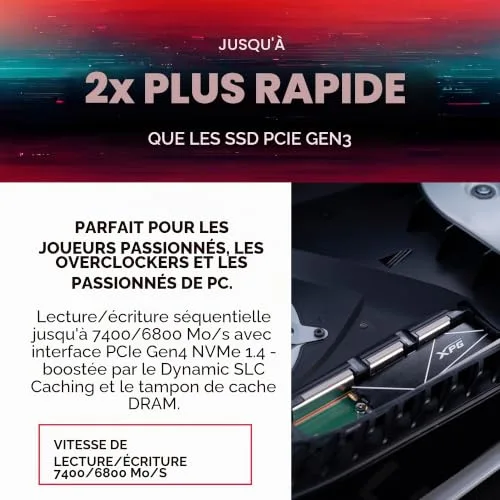 GAMMIX S70 Blade 4 To SSD - vue 4