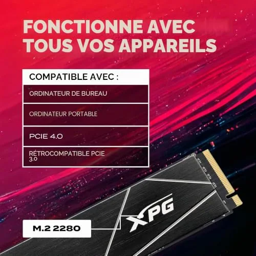 GAMMIX S70 Blade 4 To SSD - vue 5