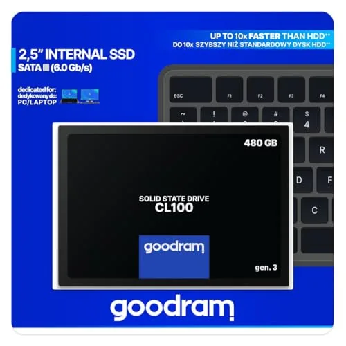 GoodRAM CL100 Gen 3 480GB SATA SSD - vue 7